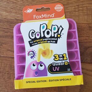 2 for $15 | FoxMind GoPop! Purple UV Pop It! NEW in Package | Fidget Toy